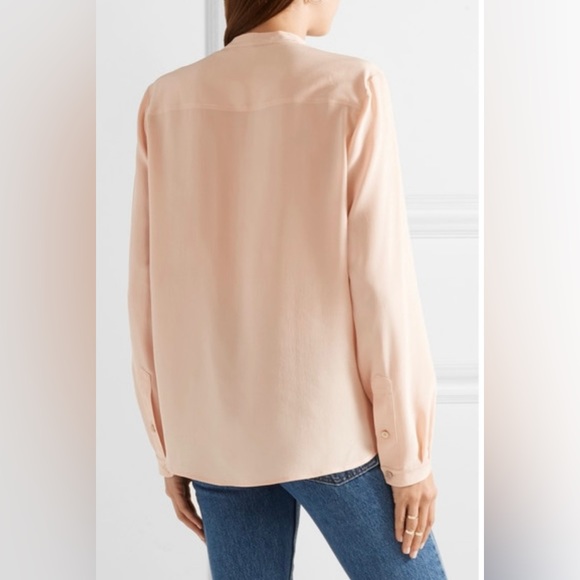 NWT STELLA MCCARTNEY PINK SILK EVA BLOUSE SHIRT TOP SIZE 36 - Picture 11 of 13